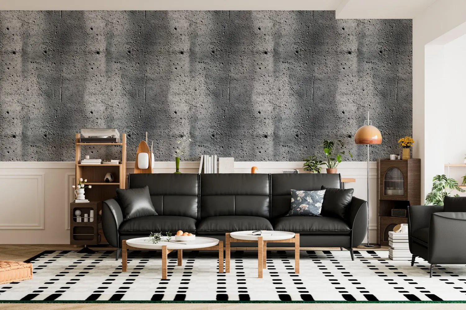 Weathered City Concrete Mural WallCreatives