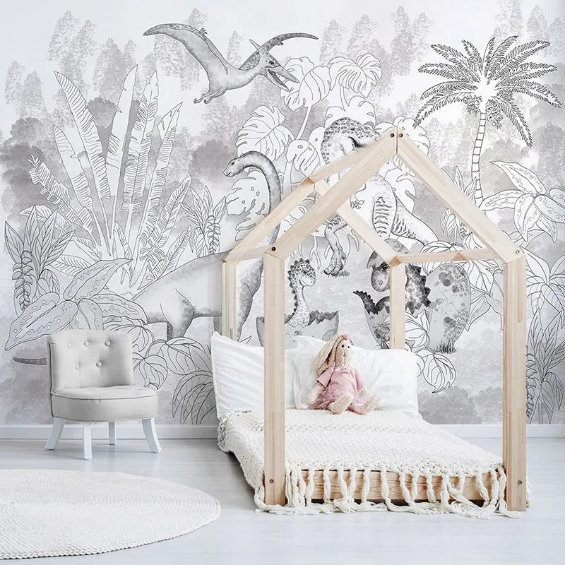 David's Dino In Grey Wallpaper Vladila