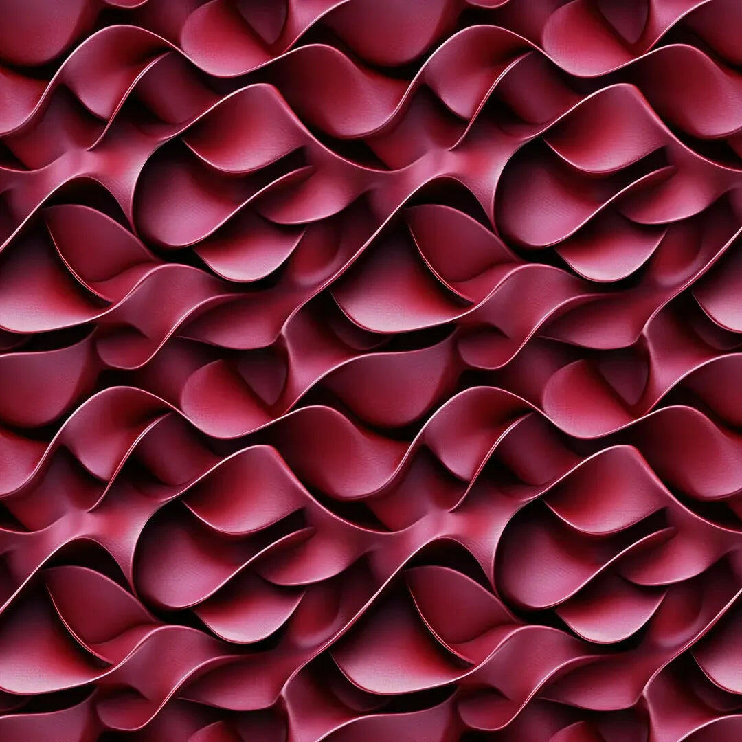 Crimson Velvet Cascade - WallCreatives