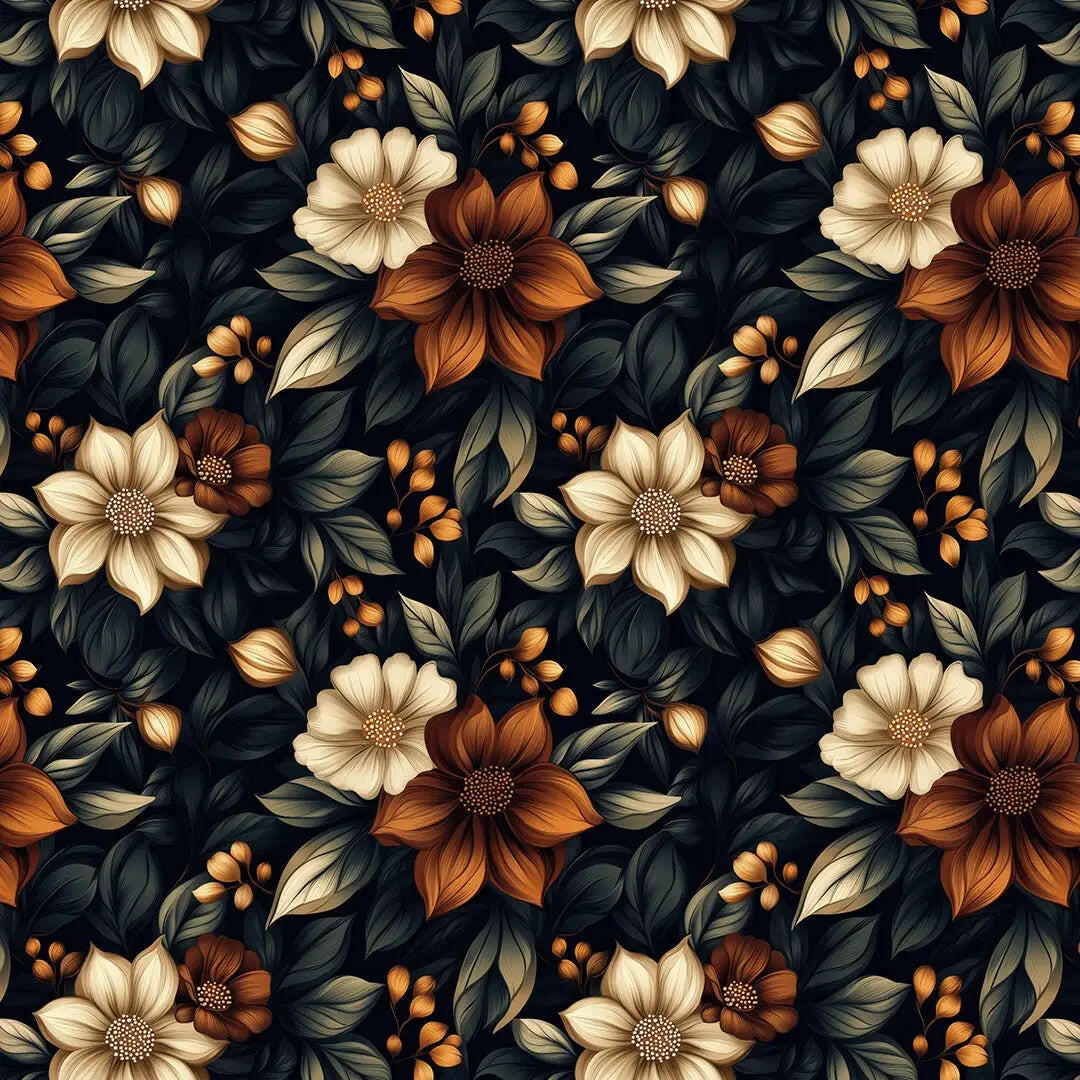 Autumn Nocturne Floral - WallCreatives