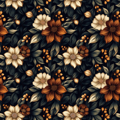 Autumn Nocturne Floral - WallCreatives
