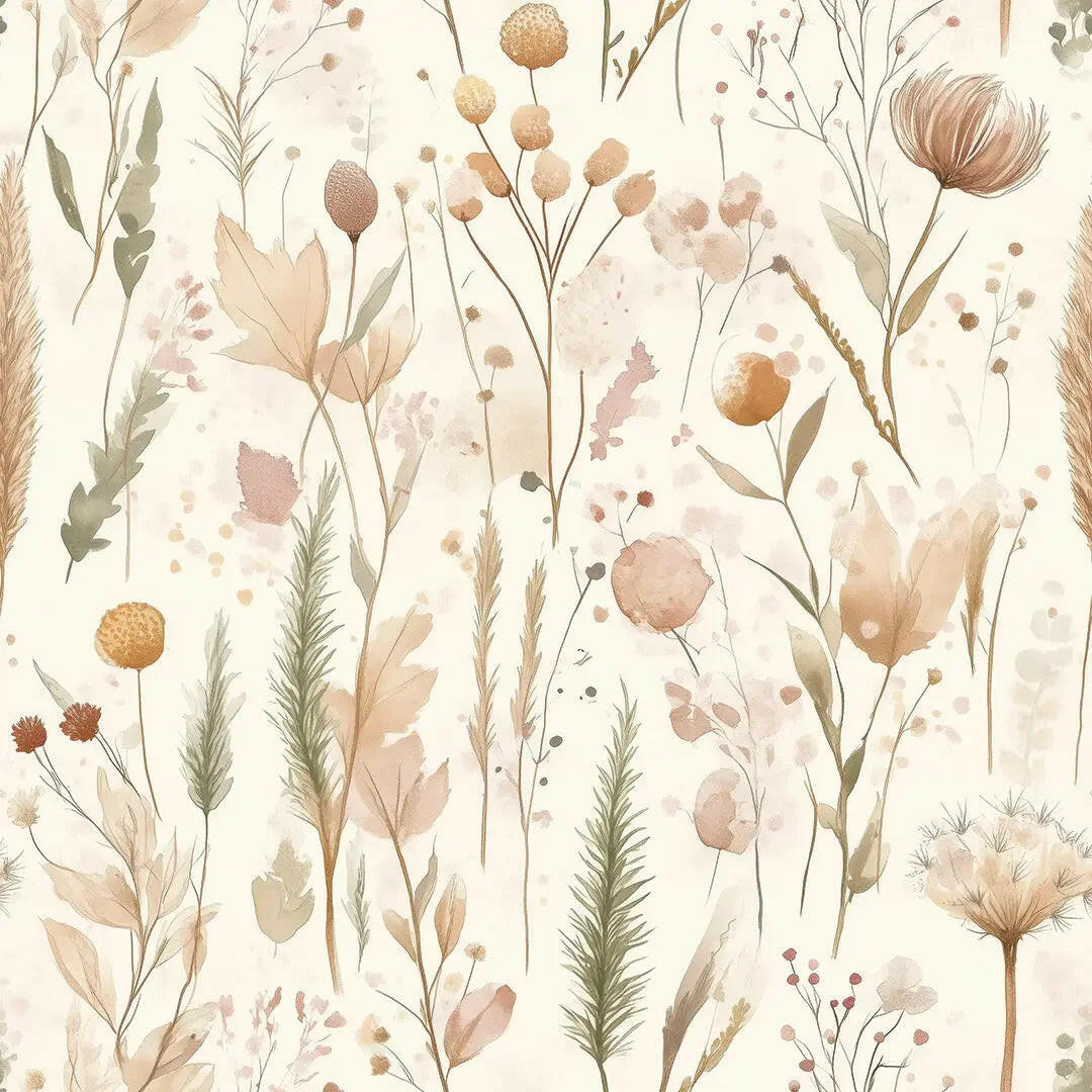 Earthy Wildflower Meadow - WallCreatives