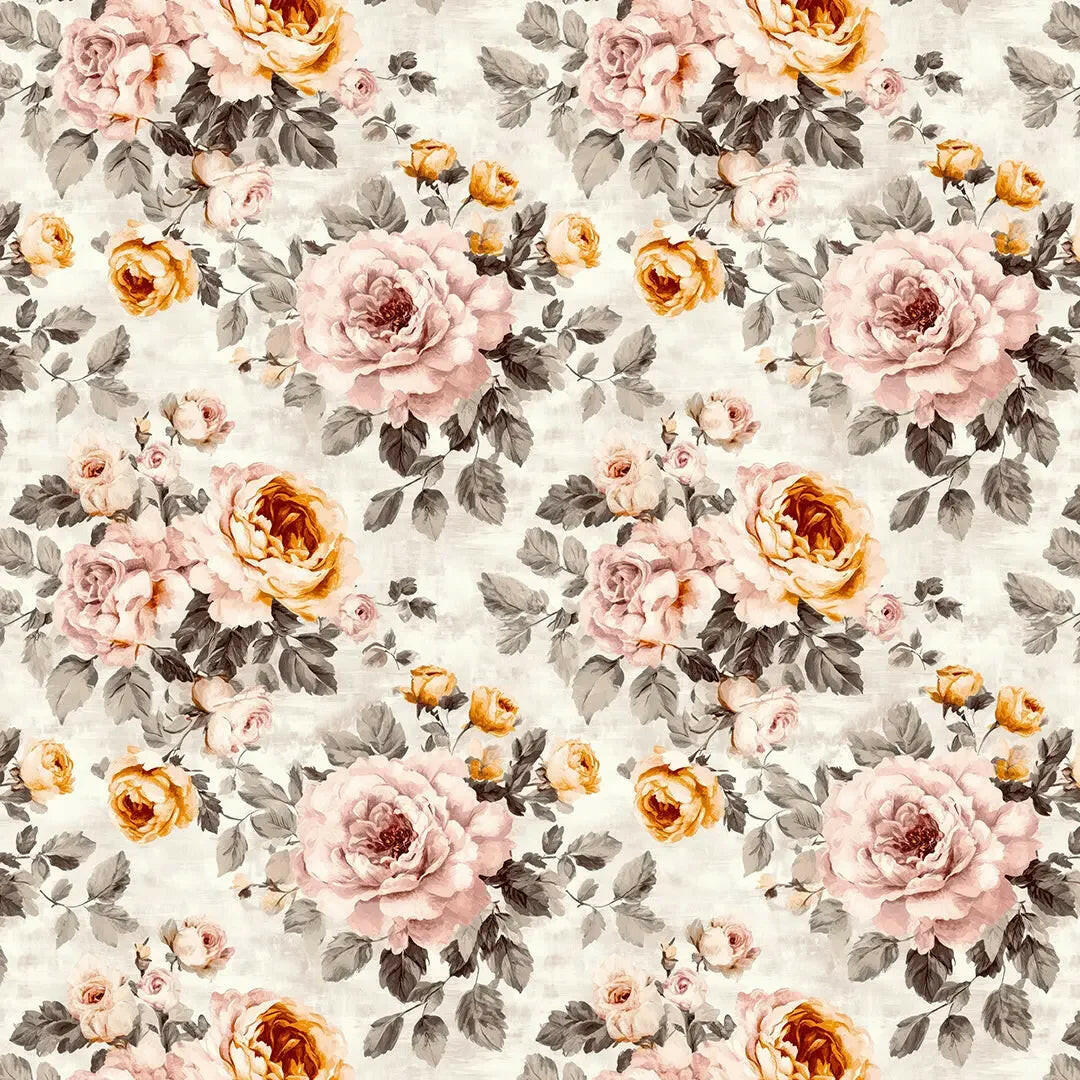 Enchanted Blush Rose Garden - WallCreatives