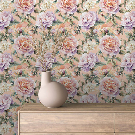 Ethereal Peony Blush - WallCreatives