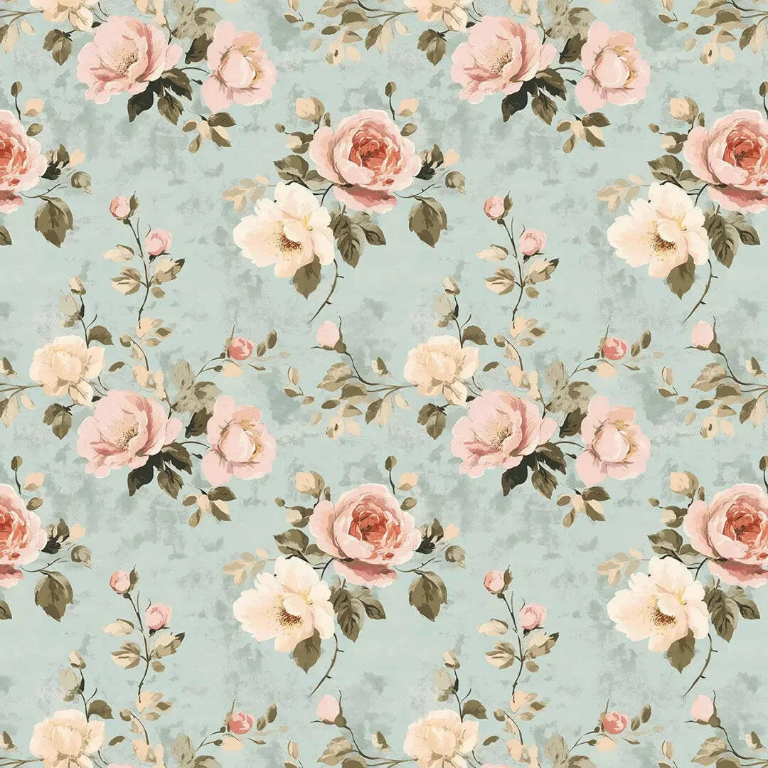Faded Rose & Sage Memoir - WallCreatives