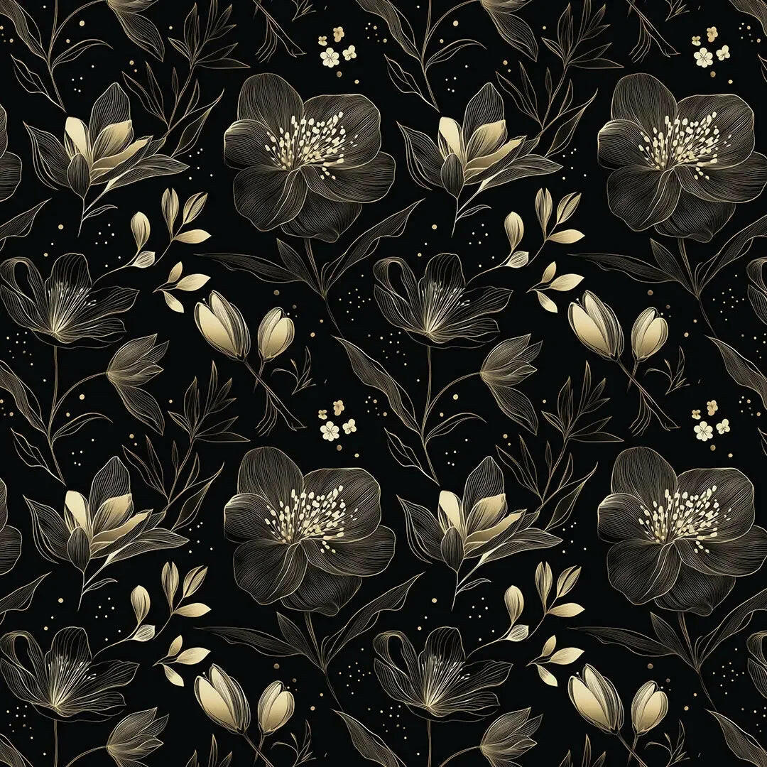 Gilded Night Garden - WallCreatives