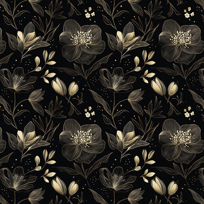Gilded Night Garden - WallCreatives