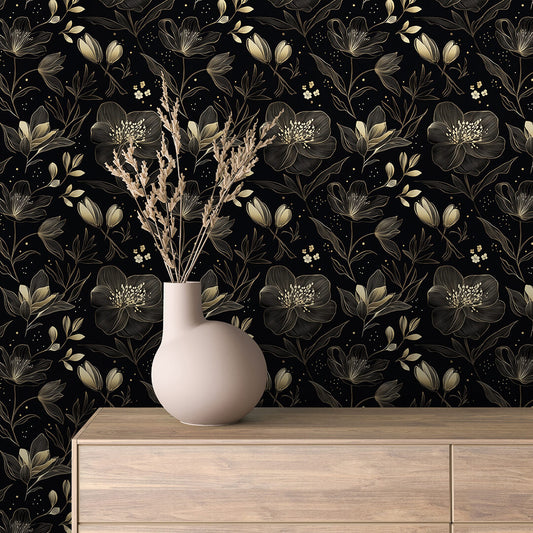 Gilded Night Garden - WallCreatives