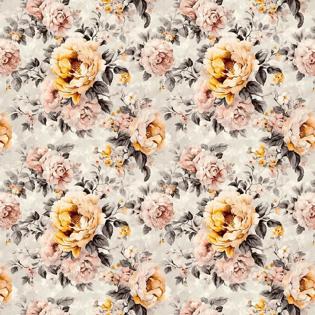 Gilded Peony Serenade - WallCreatives