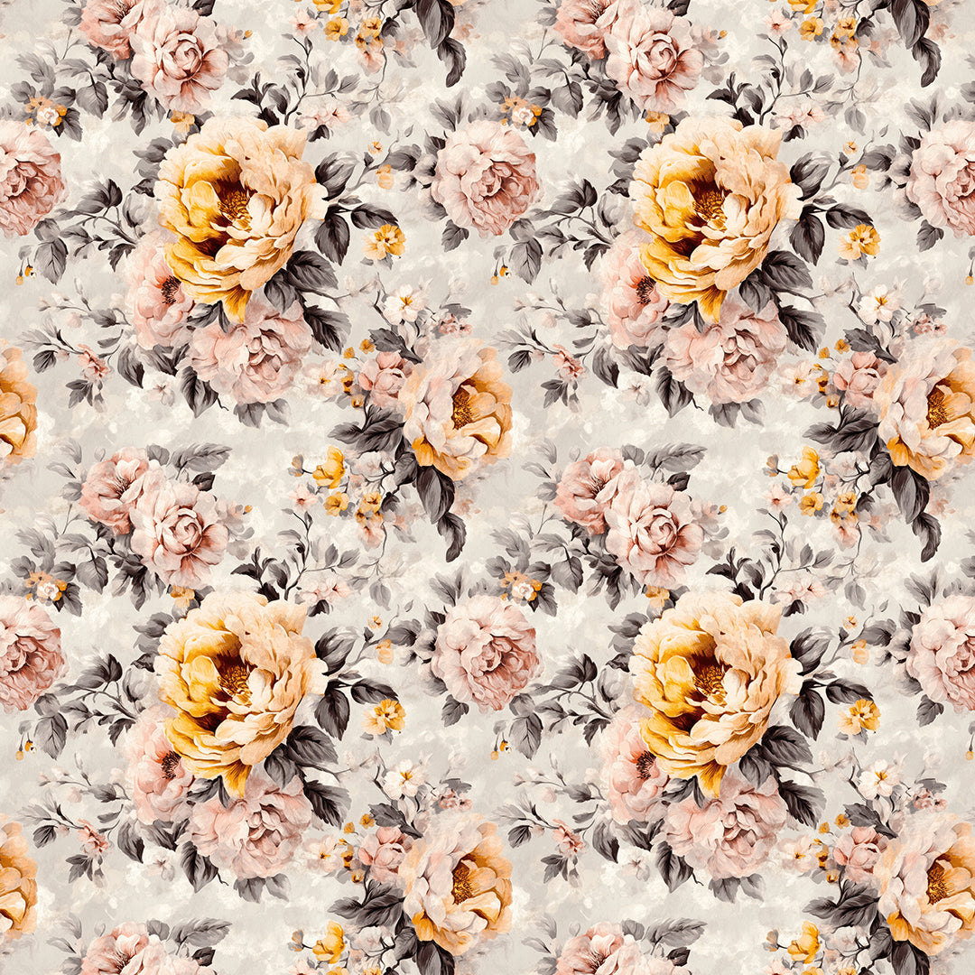 gilded peony serenade - wallcreatives
