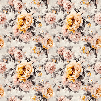 Gilded Peony Serenade - WallCreatives
