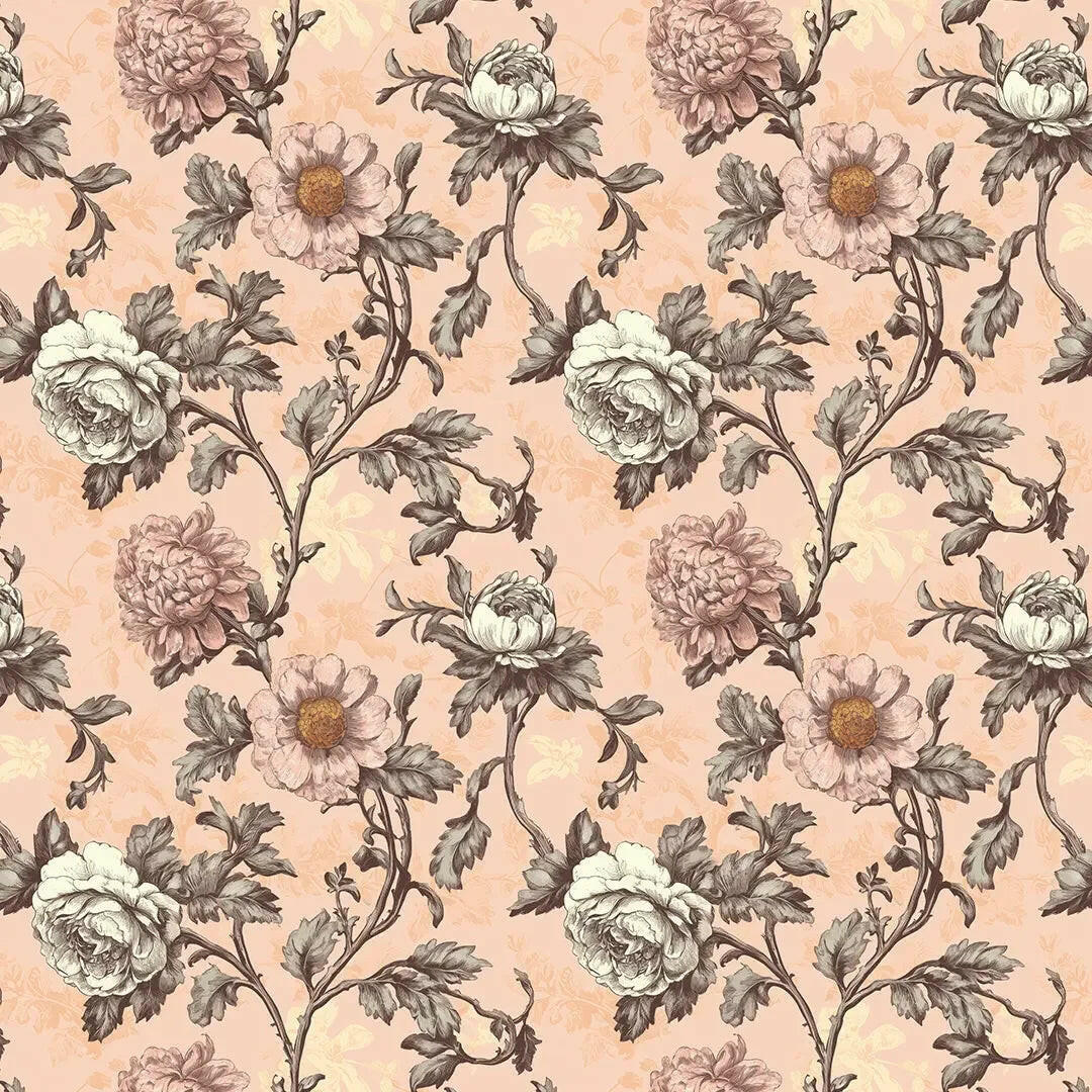 Heirloom Floral Tapestry - WallCreatives