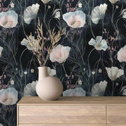 Luminous Floral Nocturne - WallCreatives