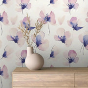 Pastel Ink Bloom Wallpaper - WallCreatives