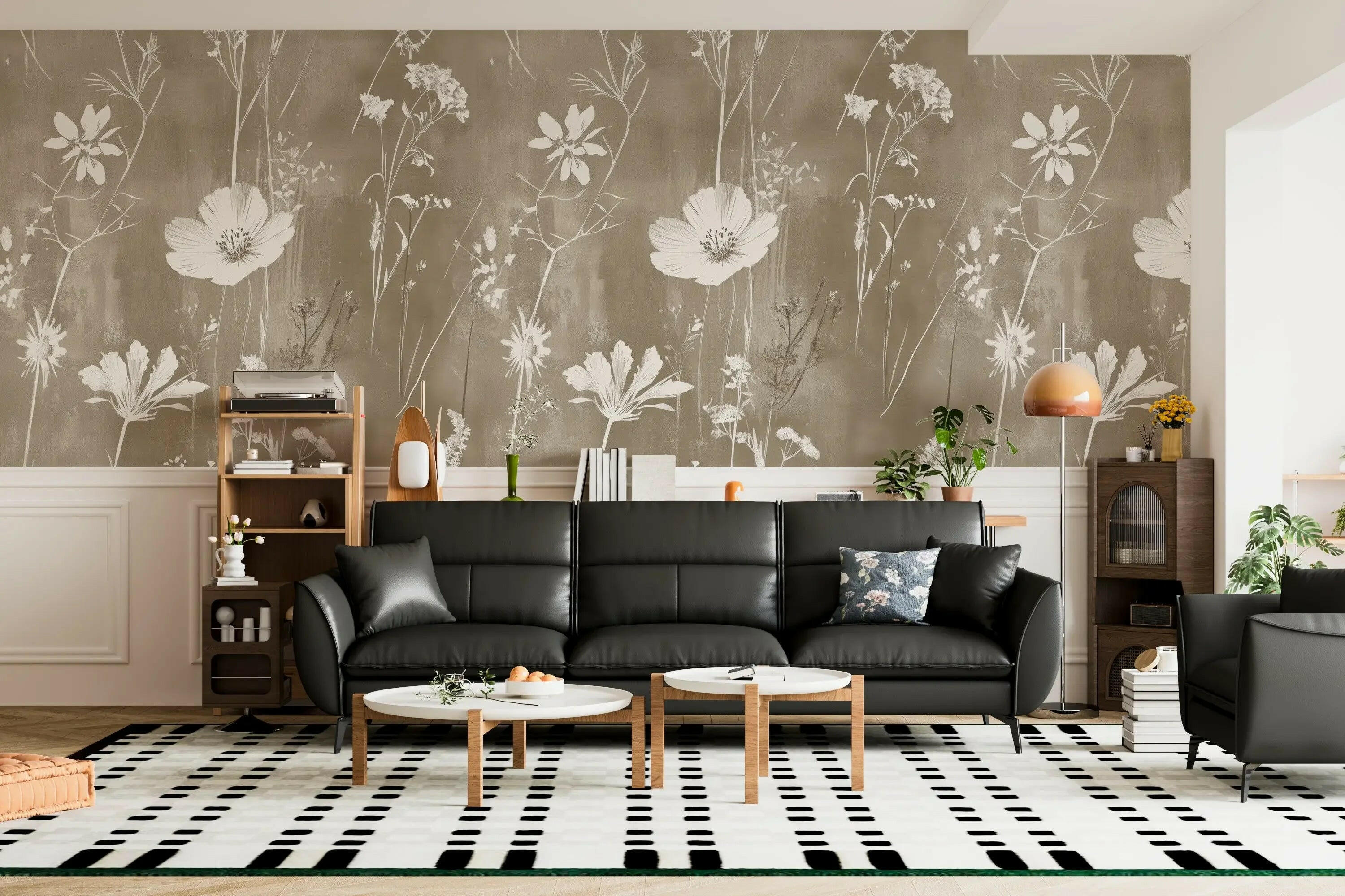 Sun-Kissed Prairie Bloom Wallpaper - WallCreatives