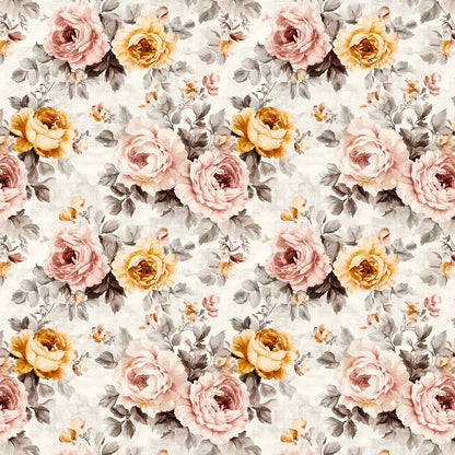 Timeless English Rose Garden - WallCreatives