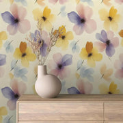 Watercolor Garden Dream Wallpaper - WallCreatives