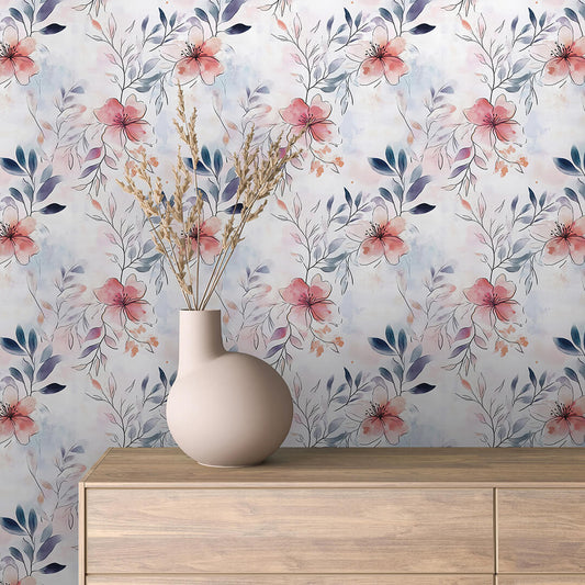 Whispering Petals Watercolor Dream - WallCreatives