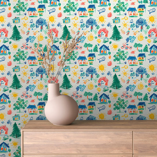 A Child's Happy Neighborhood - WallCreatives