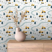 Busy Builder's Woodland Journey - WallCreatives