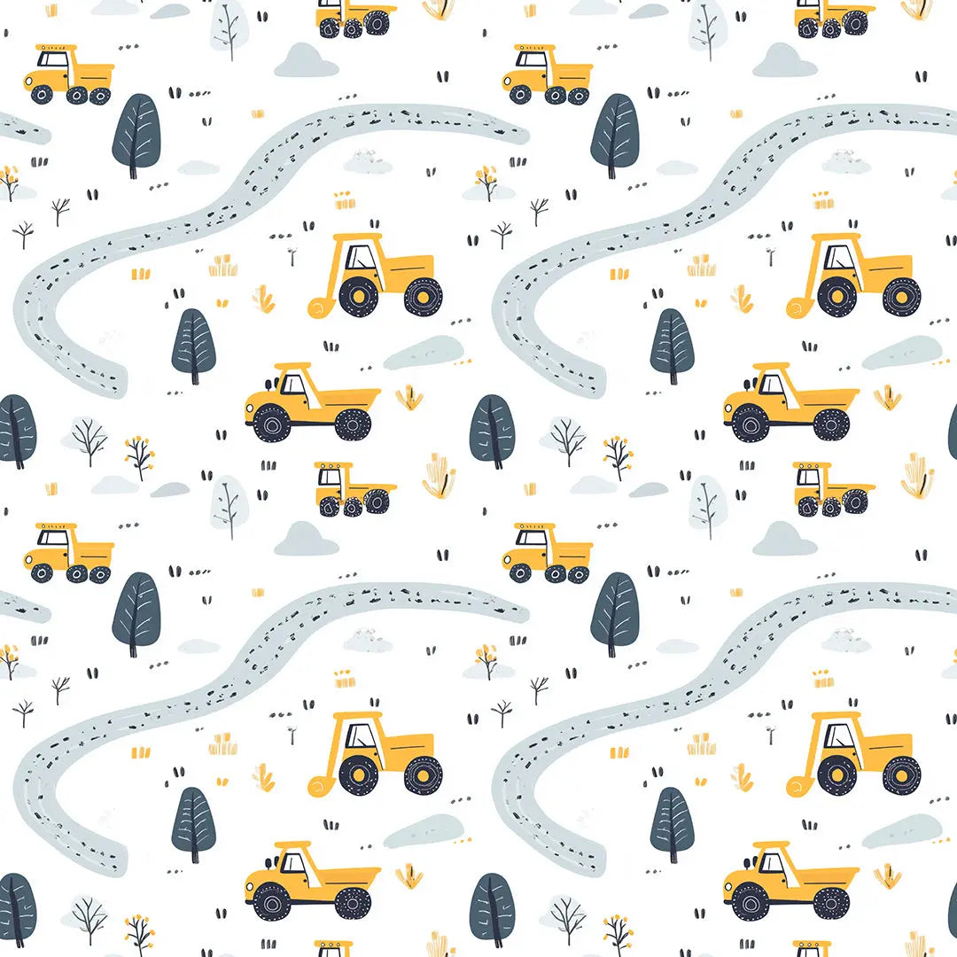 busy builder's woodland journey - wallcreatives