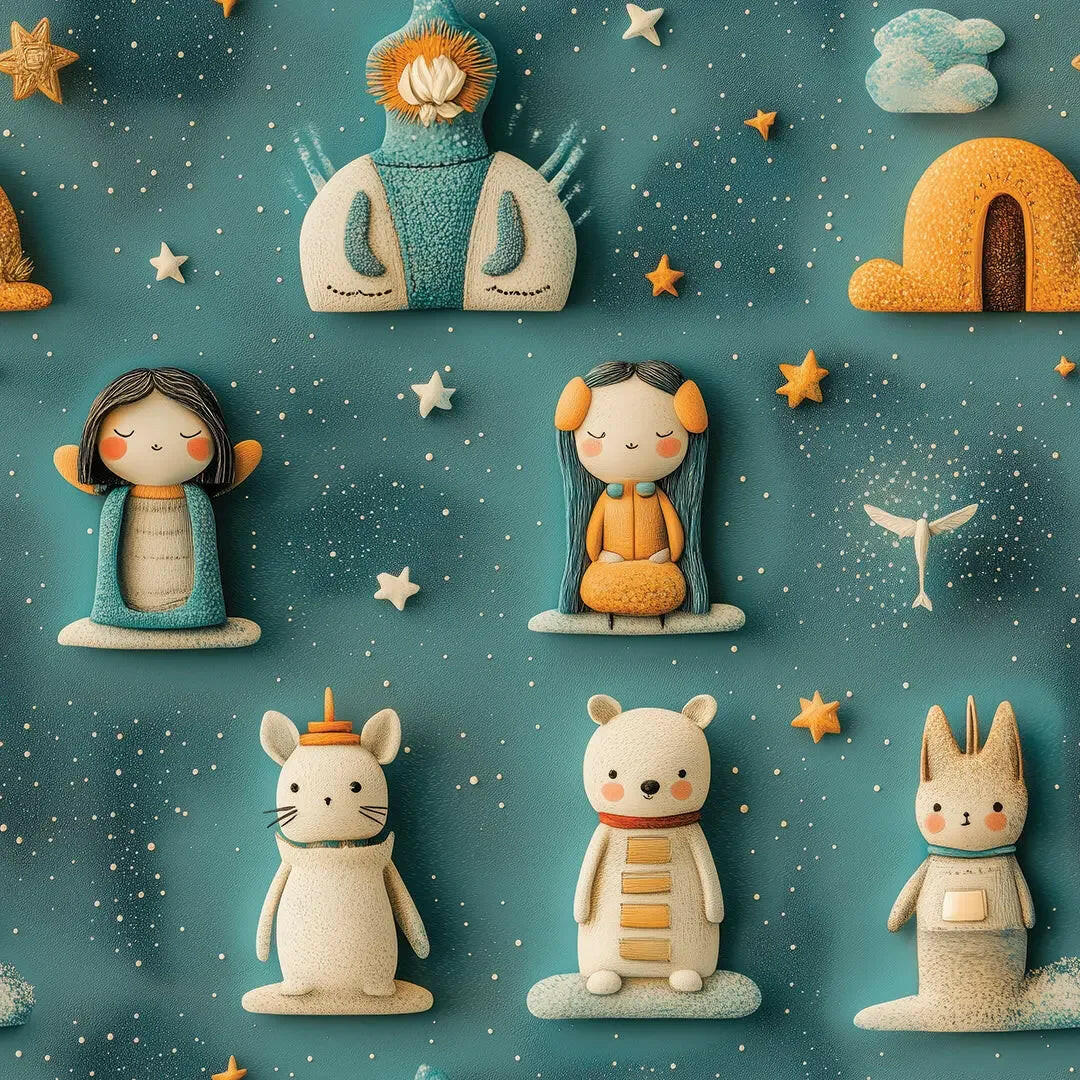 Celestial Dreamers' Night Sky - WallCreatives