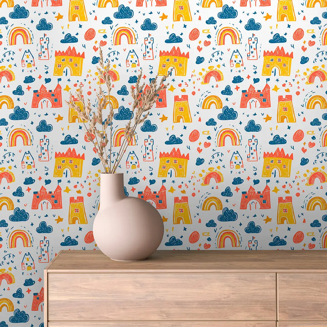 childhood castle dreamscape - wallcreatives