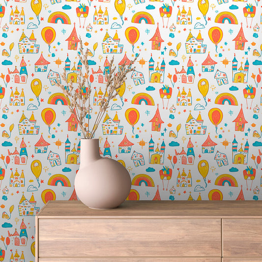 Crayon Castles & Rainbow Skies - WallCreatives