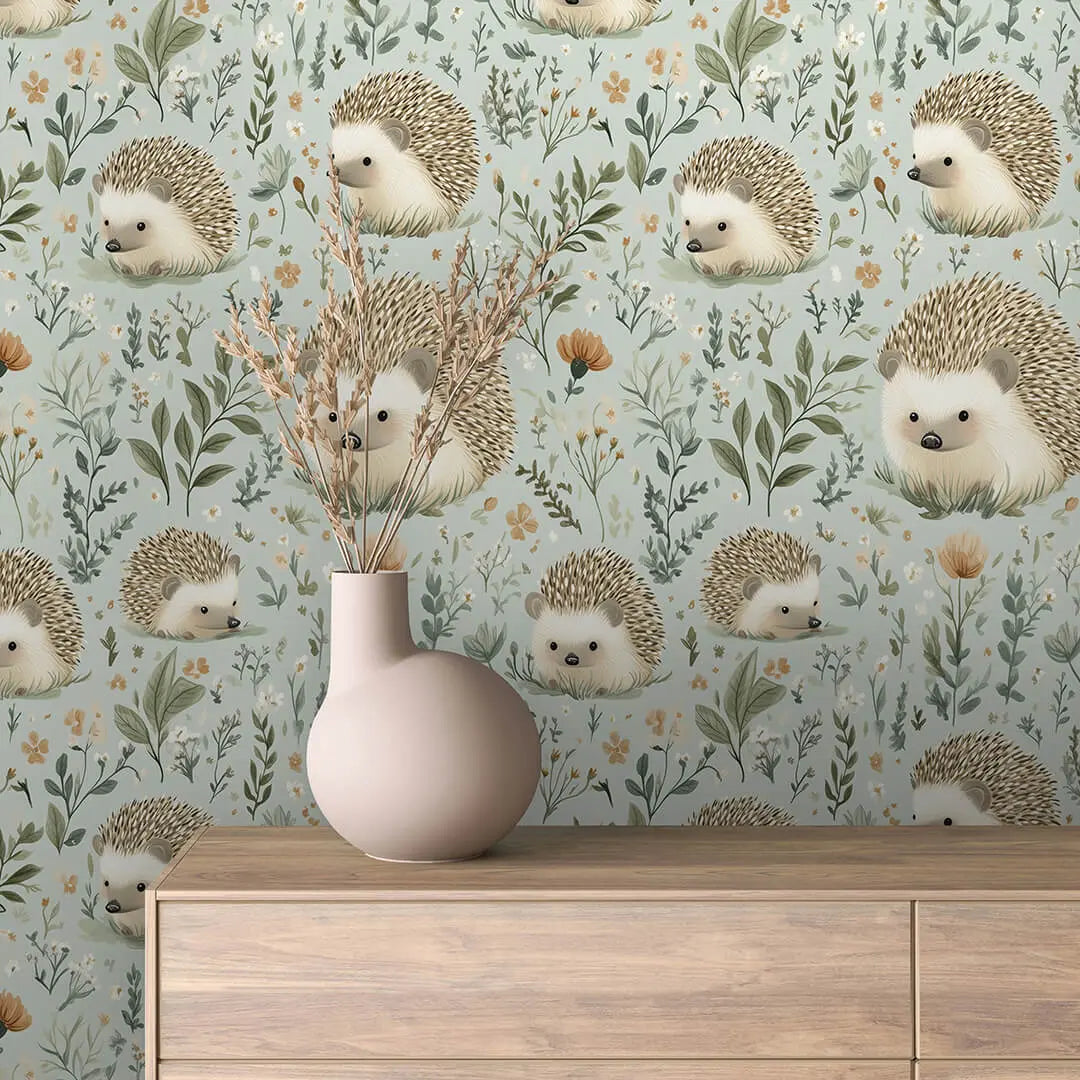 enchanted hedgehog garden - wallcreatives