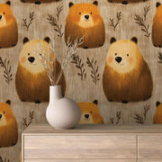 Friendly Forest Bear Hugs - WallCreatives