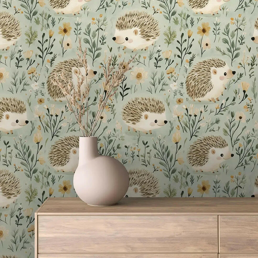 Hedgehog's Meadow Whimsy - WallCreatives