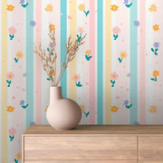 Pastel Petal Parade Wallpaper - WallCreatives