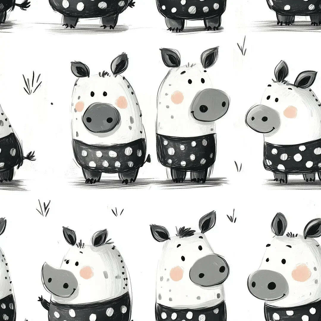 Playful Polka Dot Pals - WallCreatives