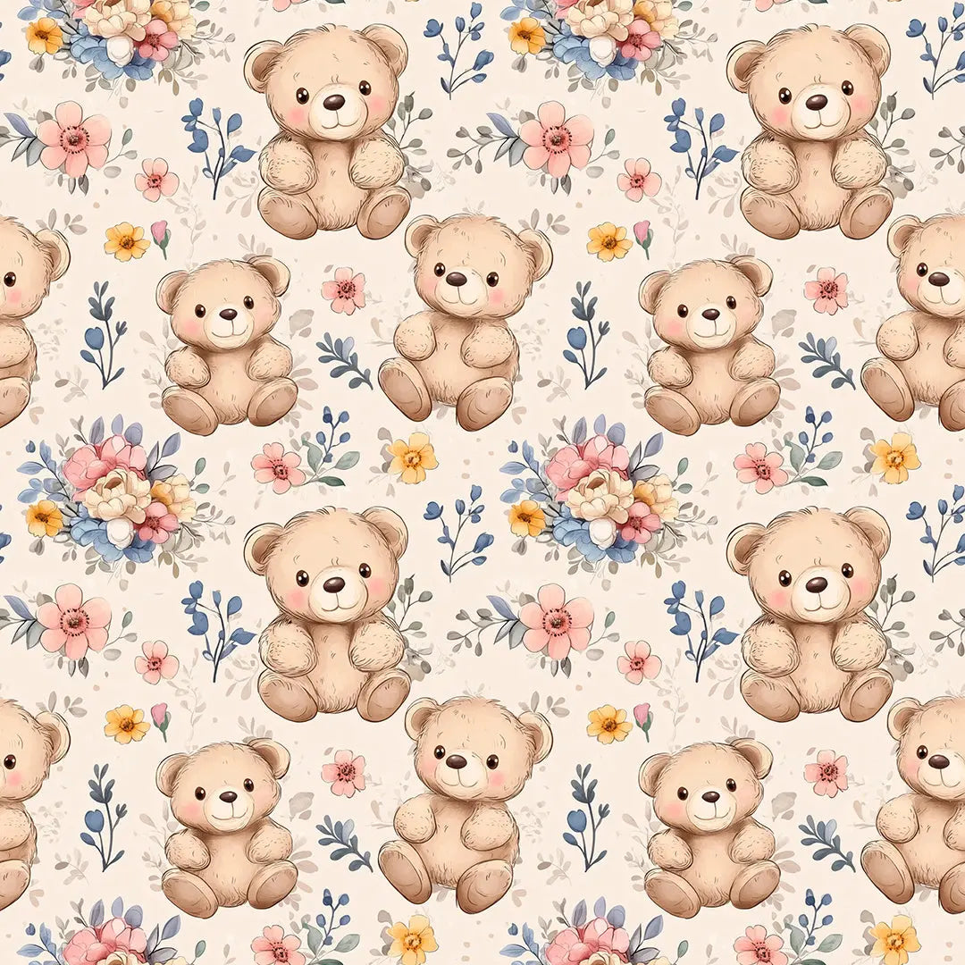 Sweet Dreams Teddy Bear Hugs - WallCreatives