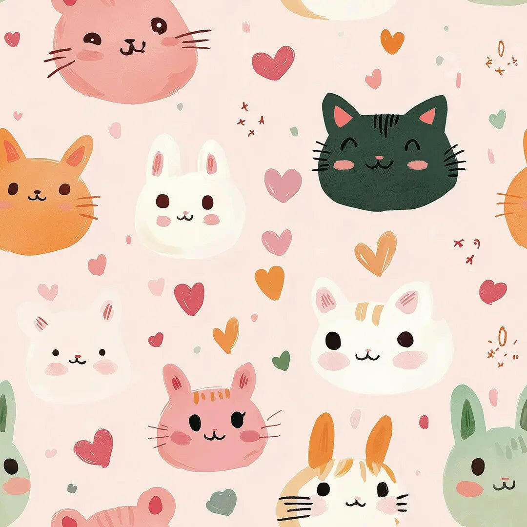 Sweet Whisker Wonderland - WallCreatives