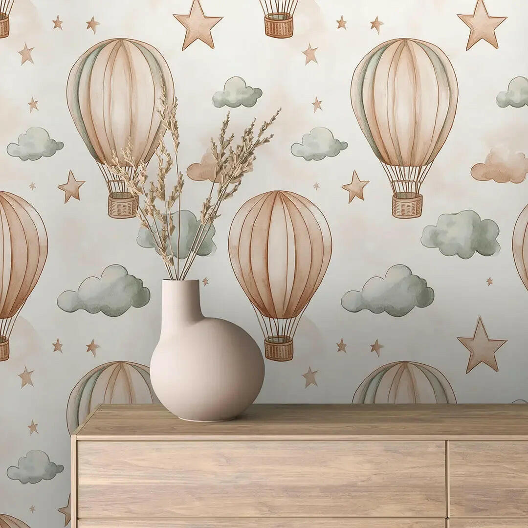 Vintage Sky Adventure Wallpaper - WallCreatives