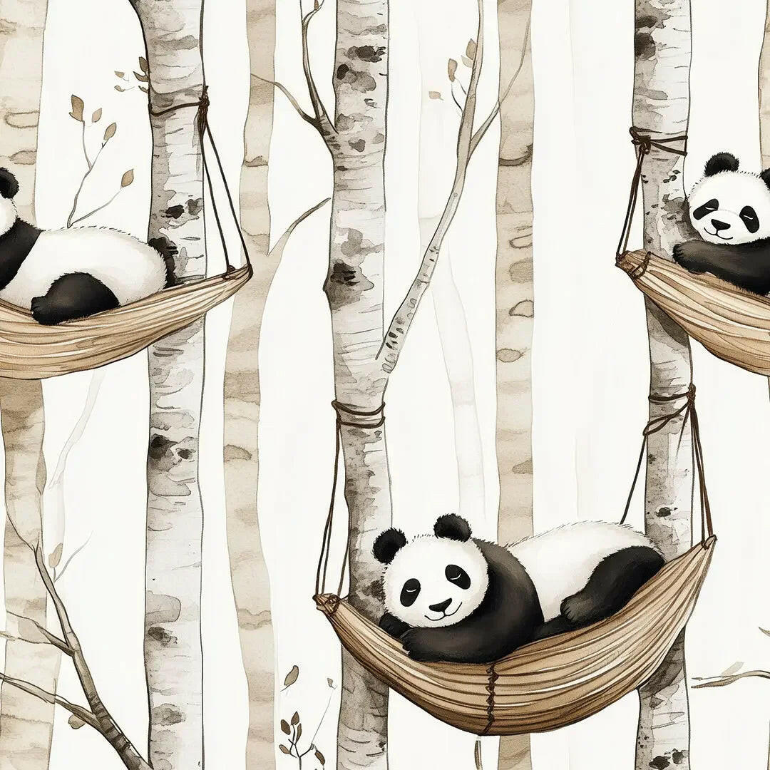 Whimsical Panda Hammock Haven - WallCreatives