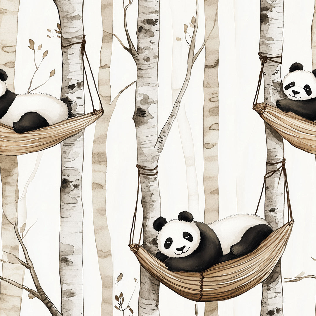 Whimsical Panda Hammock Haven - WallCreatives