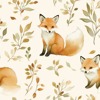 Whimsical Woodland Fox Trot - WallCreatives