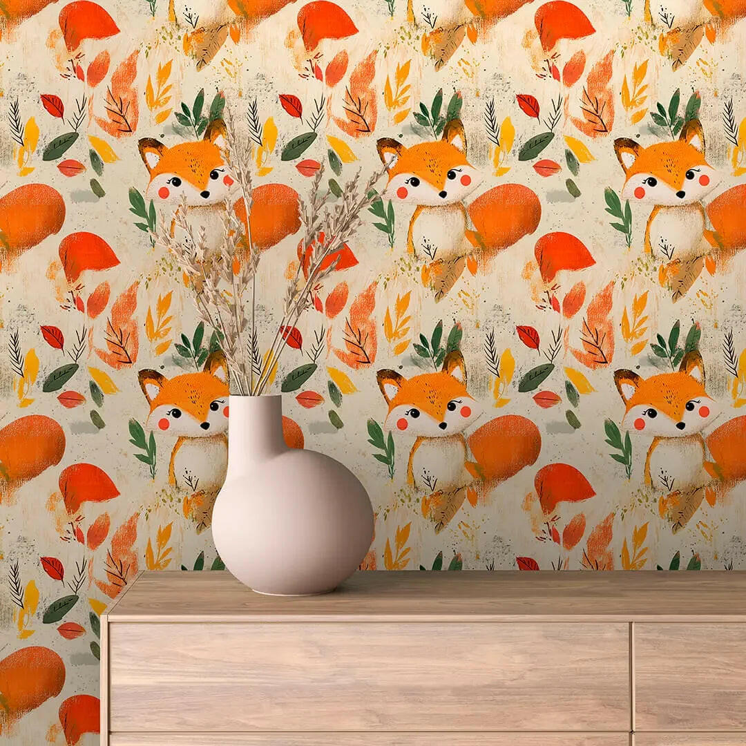 Whimsical Woodland Fox Trot - WallCreatives
