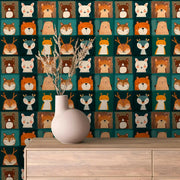Whimsical Woodland Menagerie Wallpaper - WallCreatives