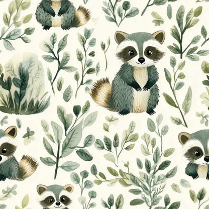 Whispering Woods Raccoon Trail - WallCreatives