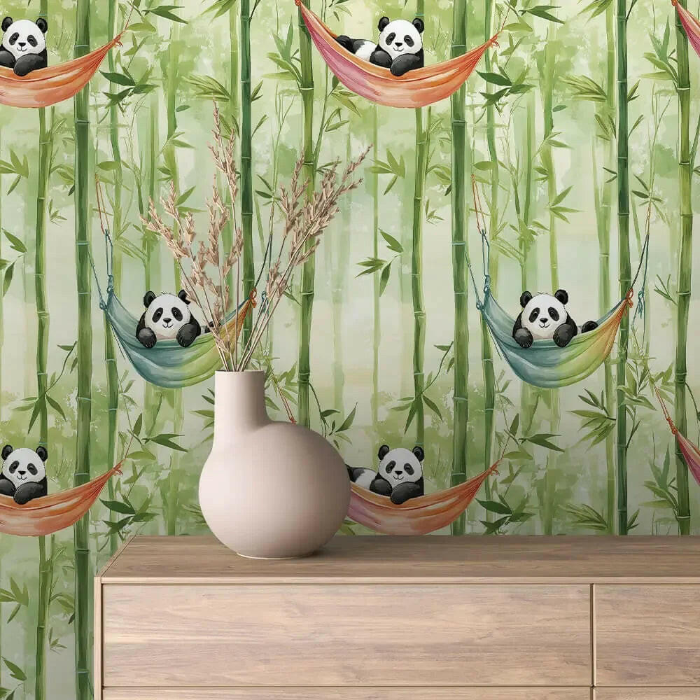 Zen Panda Hammock Haven - WallCreatives