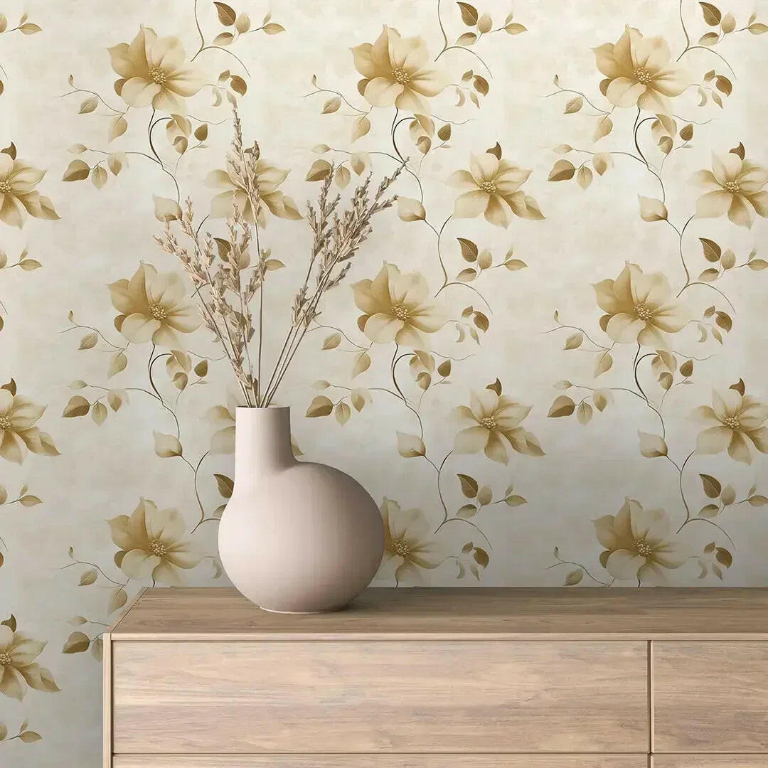 golden hour floral trail - wallcreatives