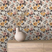 Golden Blush Heritage Bloom - WallCreatives